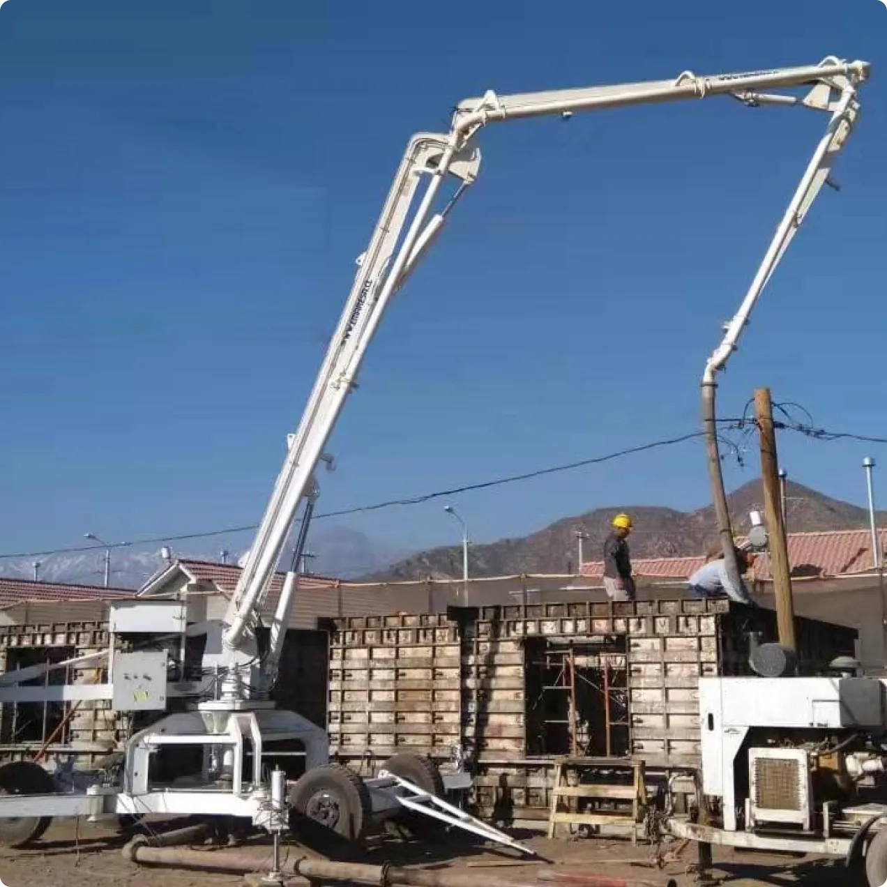 PB17D-3R Mobile Concrete Placing Boom — 17 m on a Wheeled Frame