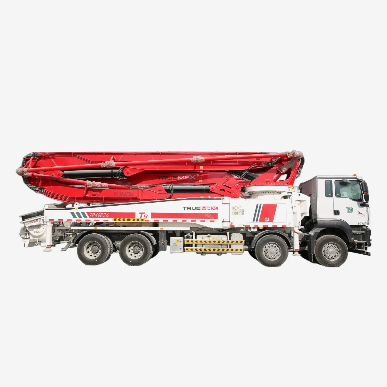 TP49RZ6 Truck-Mounted Concrete Boom Pump — 49 m