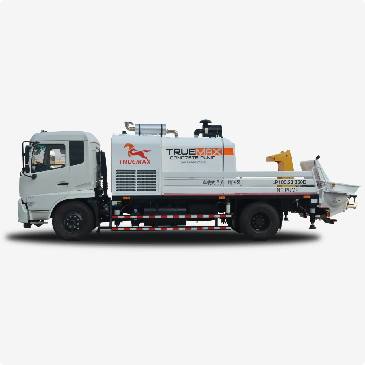 LP100.25.360D Truck-Mounted Concrete Line Pump — High-Pressure 25 MPa