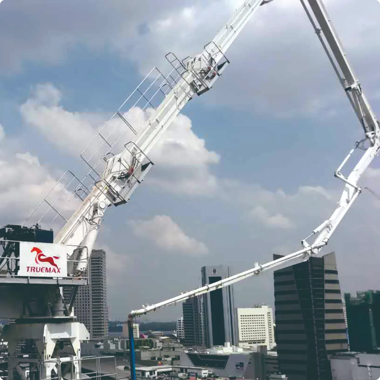 PB51AT-4R-E Lattice Tower Concrete Placing Boom — 51 m Radius