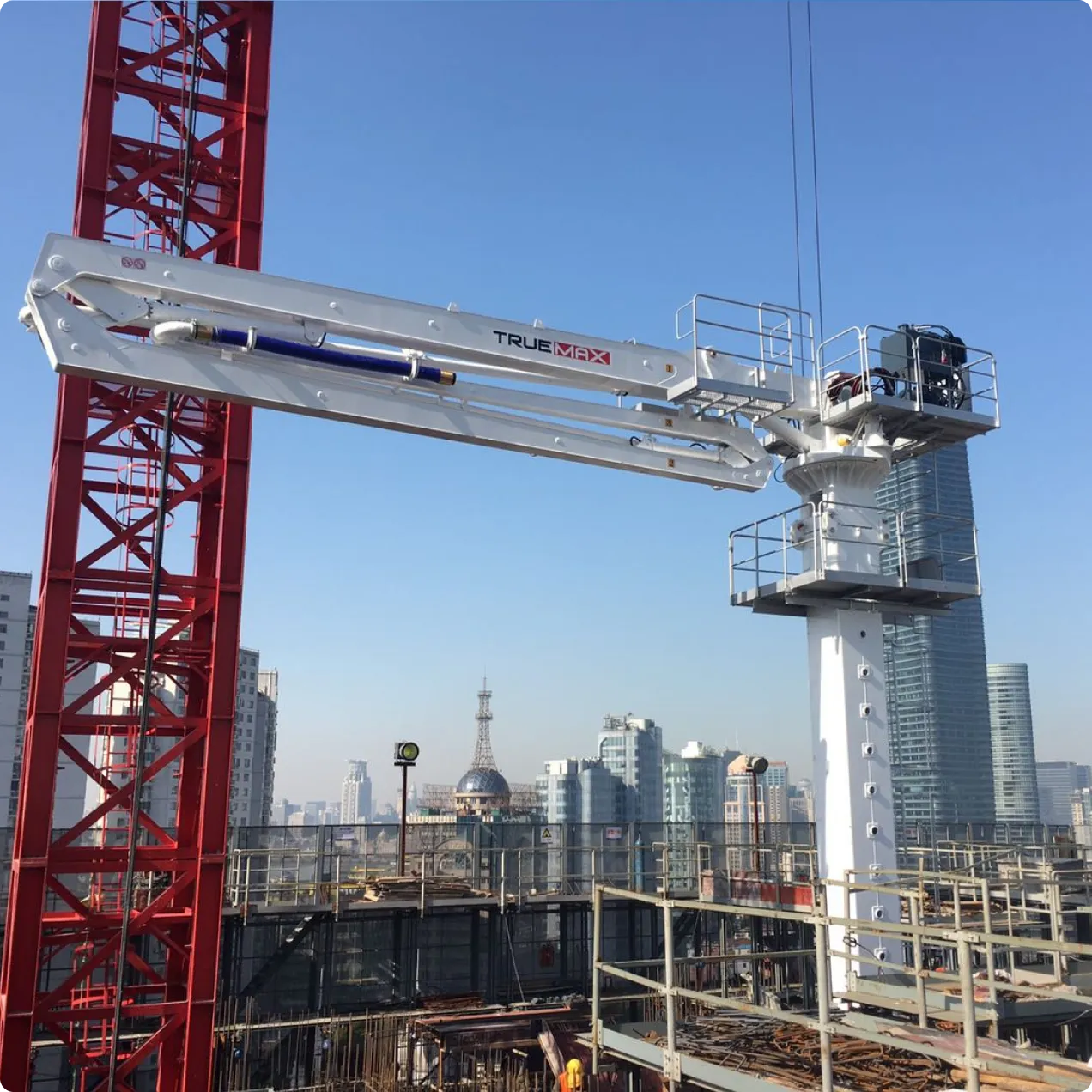 PB28A-3R-II Column-Climbing Concrete Placing Boom — 27.7 m Radius